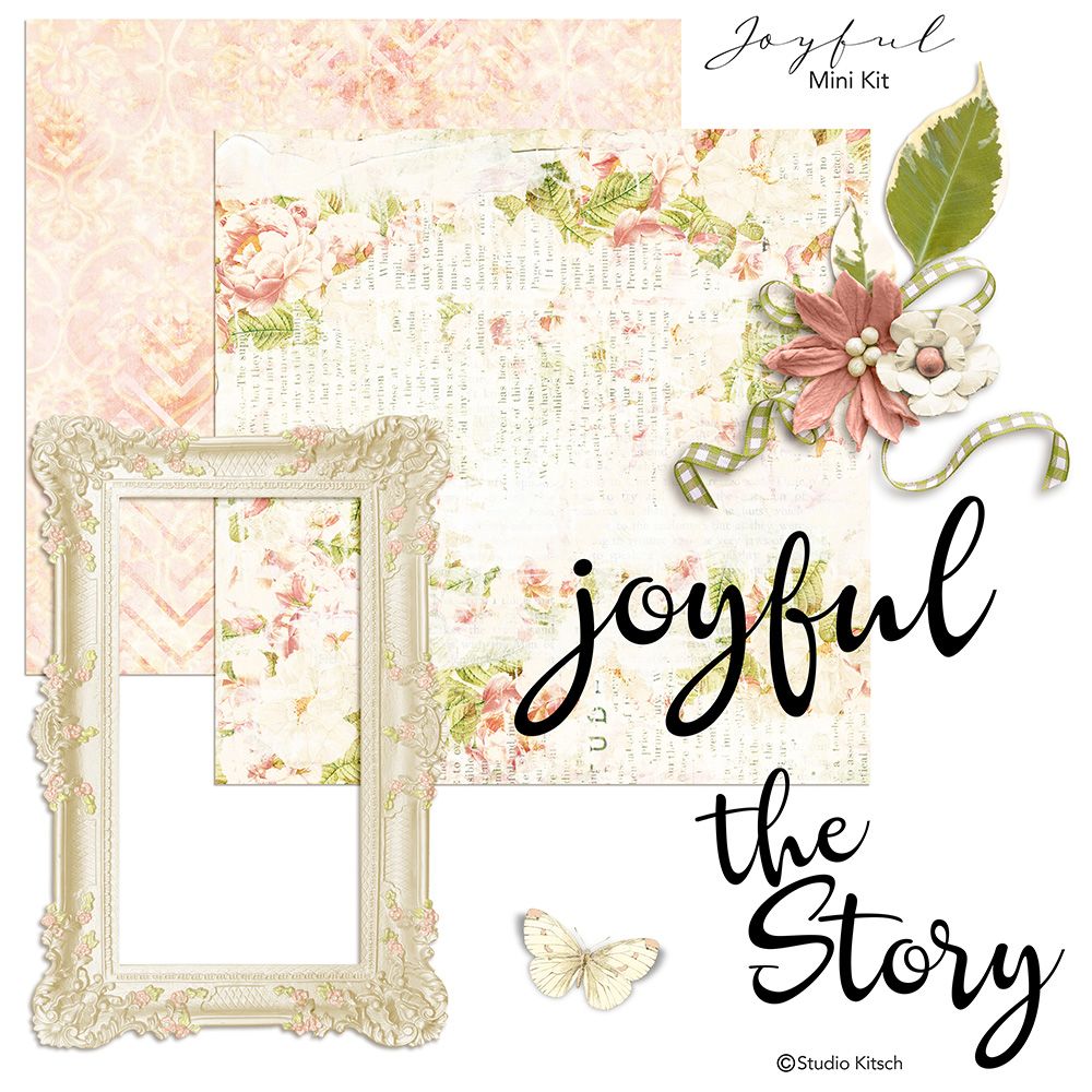 Free Joyful Digital Scrapbooking Kit!​
