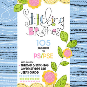 Stitching Brushes & Styles for Photoshop